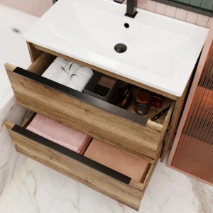 Тумба под раковину La Fenice Tesoro Kanzas 80 коричневый