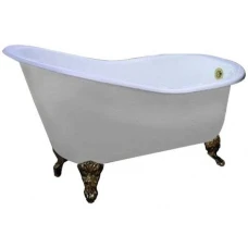Чугунная ванна Magliezza Beatrice 153x76 ножки бронза