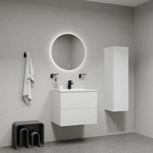 Тумба с раковиной IDDIS Bild 80 подвесная, белый BIL80W0i95K