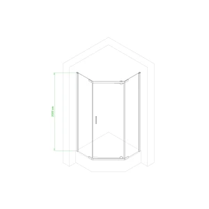 Душевой уголок Royal Bath RB 80TR-T 80х80х200 (прозрачное)