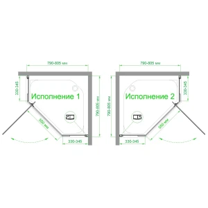 Душевой уголок Royal Bath RB 80TR-T 80х80х200 (прозрачное)