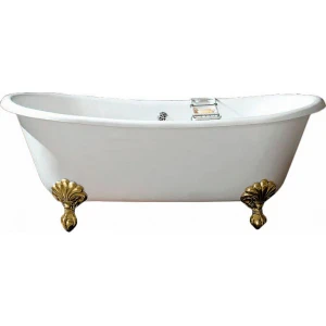 Чугунная ванна Devon&Devon Admiral 182х81 ножки золото