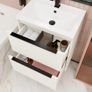 Тумба под раковину La Fenice Tesoro Platina 60 белый