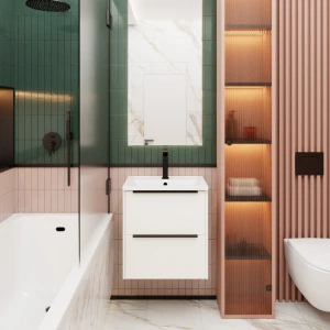 Тумба под раковину La Fenice Tesoro Platina 60 белый