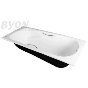 Чугунная ванна Byon B15 160x75 с ручками Н0000017