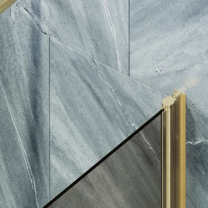 Шторка на ванну Maybah Glass поворотная на монопетле 40х140 MGV-601-3 Бронза