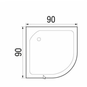 Душевая кабина River Lena 90/24 МТ 90х90 без крыши