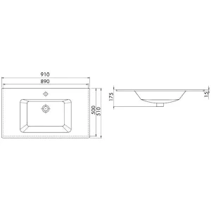Умывальник мебельный CeraStyle Ibiza 91