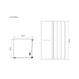 Душевой уголок Grossman Alba GR-9090Al1 90х90