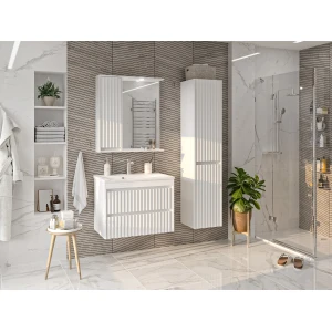 Зеркальный шкаф Brevita Balaton 75 левый (белый)