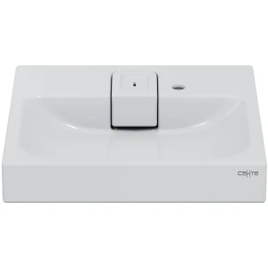 Раковина СанТа Венера 60 над стиральной машиной, с кронштейнами