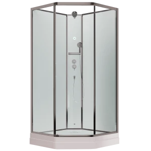 Душевая кабина Timo Premium ILMA 709 с крышей, хамам и стульчиком 90х90х225