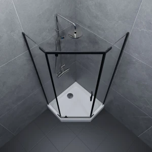 Душевой уголок Triton Дека-Блэк 90х90 стекло прозрачное