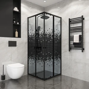 Душевое ограждение Niagara Eco NG-1009-14QBLACK 90х90