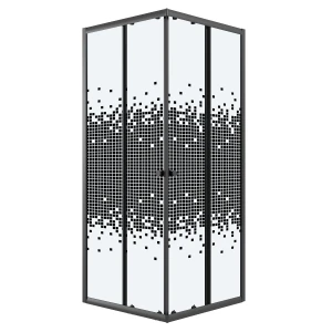 Душевое ограждение Niagara Eco NG-1009-14QBLACK 90х90