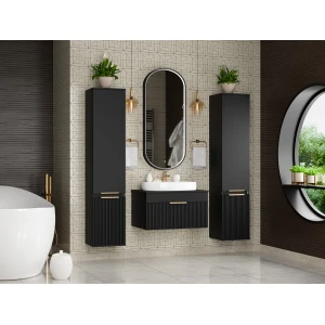 Тумба под раковину Brevita Enfida 70 подвесная (черная)