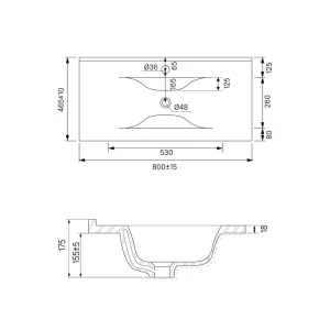 Тумба с раковиной IDDIS Oxford 80 напольная, светло-серый OXF80L0i95K