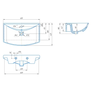 Раковина Kirovit Стиль 65