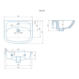 Раковина Rosa Уют 50