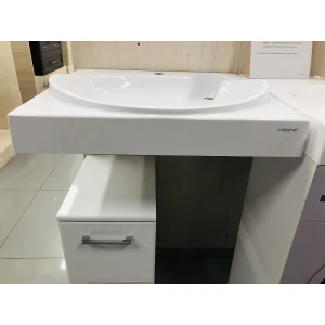 Раковина Санта Сатурн 60 над стиральной машиной 900126, искусственный камень, белый