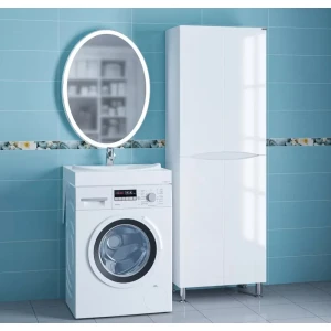 Раковина Санта Сатурн 60 над стиральной машиной 900126, искусственный камень, белый