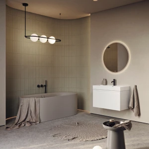 Тумба под раковину Aqwella Pure 81 с одним ящиком, белый