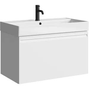 Тумба под раковину Aqwella Pure 81 с одним ящиком, белый