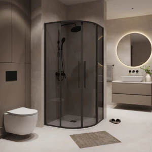 Душевое ограждение Niagara Nova NG-2825-34BLACK 80х80