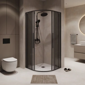 Душевое ограждение Niagara Nova NG-2825-34BLACK 80х80