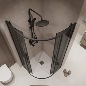 Душевое ограждение Niagara Nova NG-2825-34BLACK 80х80