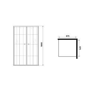 Душевое ограждение Niagara Eco NG-1009-14QKL 90х90
