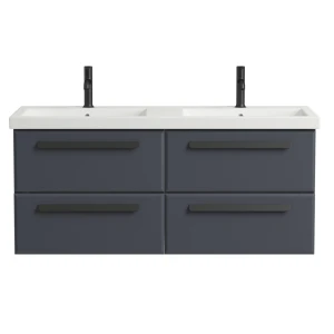 Тумба под раковину подвесная CEZARES Eco 120, ECO-1200-4C-SO-2-GR-P Grafito