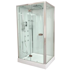 Душевая кабина Timo Premium PURO H-511R-T-CH/C 90х120х220, стульчик прозрачный