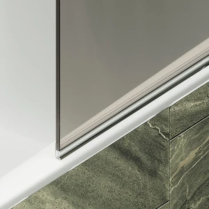 Шторка на ванну Maybah Glass поворотная на монопетле 40х140 MGV-601-6 Бронза