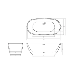 Акриловая ванна Cerutti Spa d'ISEO 170x75 CT7390