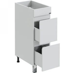 Тумба под раковину СанТа Марс 29 под стиральную машину, с 2 ящиками, без ручек