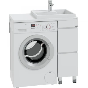 Тумба под раковину СанТа Марс 29 под стиральную машину, с 2 ящиками, без ручек