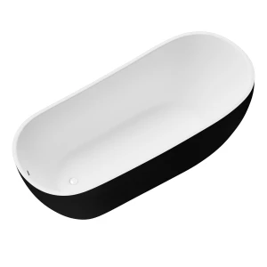 Акриловая ванна Grossman Galaxy GR-1403MB 170х75 черная/белая матовая