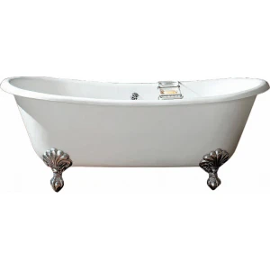 Чугунная ванна Devon&Devon Admiral 182х81 ножки алюминий