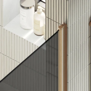 Душевая дверь в нишу Maybah Glass на монопетле 80х198 MGD-807-2 Графит матовый