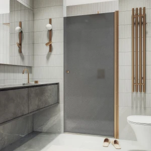 Душевая дверь в нишу Maybah Glass на монопетле 80х198 MGD-807-2 Графит матовый