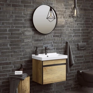 Подвесная тумба под раковину Aqwella Urban 50 дуб балтийский