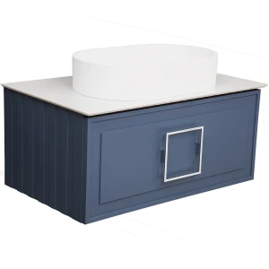 Тумба под раковину La Fenice Cubo Blu Grigio 80 синяя