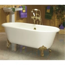Чугунная ванна Magliezza Patricia 168x76 ножки золото