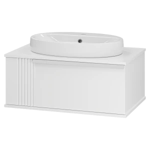 Тумба под раковину Brevita Savoy 80 подвесная (белая)