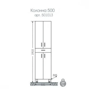 Шкаф-колонна СанТа Стандарт 50 501013
