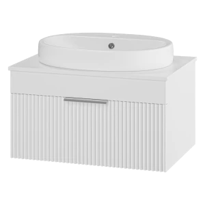 Тумба под раковину Brevita Enfida 70 подвесная (белая)