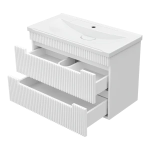 Тумба под раковину Brevita Ariana 80 подвесная (белая)