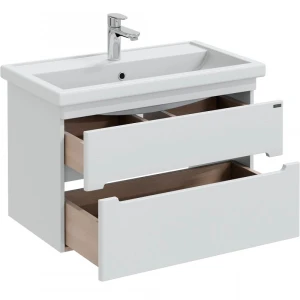Тумба под раковину СанТа Лондон 80 с 2 ящиками, подвесная