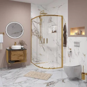 Душевое ограждение Niagara Nova NG-6421-08 GOLD 120х80